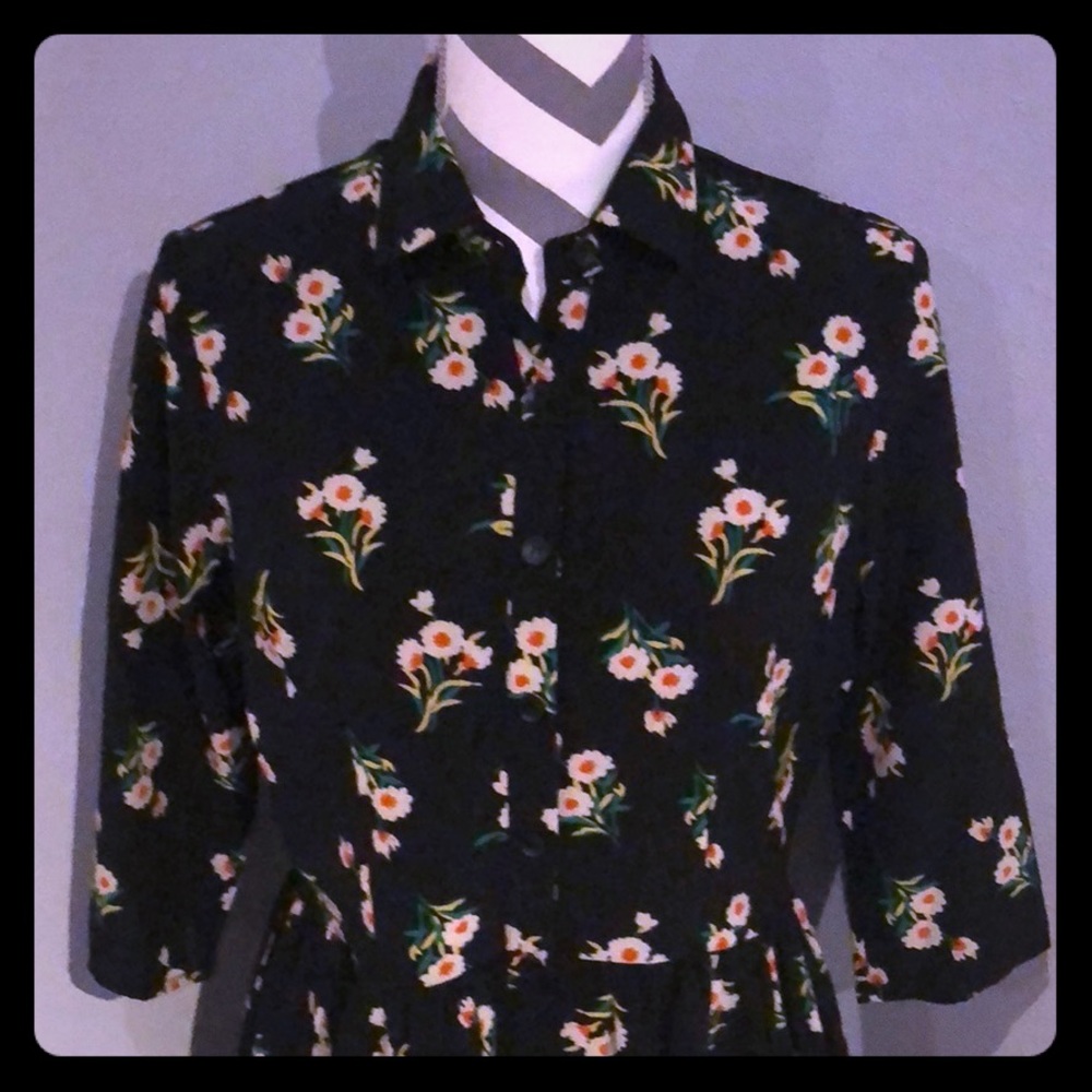 Tea length button up dress, worn once.